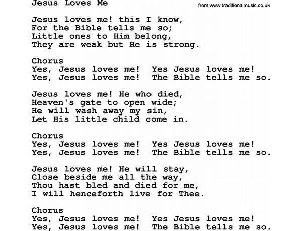 Jesus love me en Lyrics [Agus]