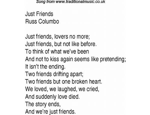 Just A Friend en Lyrics [LoveMeDante]