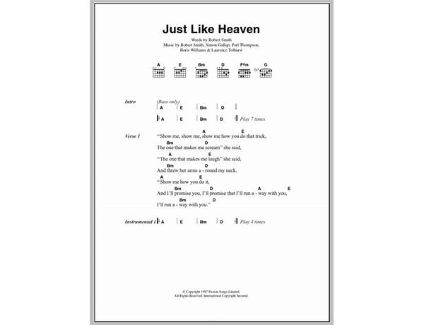 Just Like Heaven en Lyrics [Nathan Gramith]