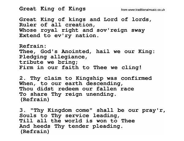 KING en Lyrics [Itsmarsyadig]