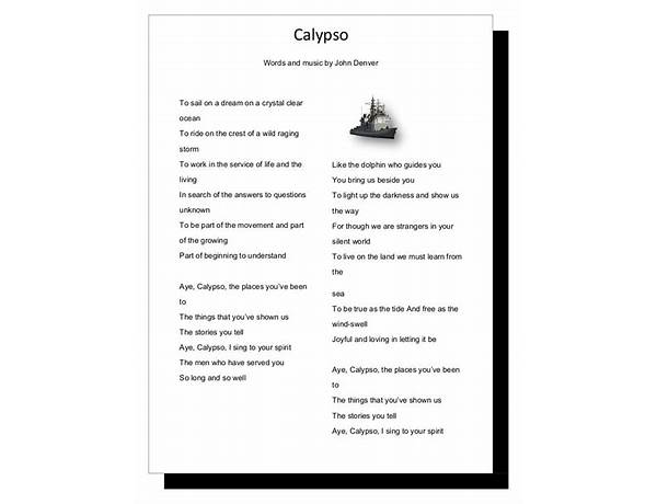 Kalypso en Lyrics [Tanasha Donna]