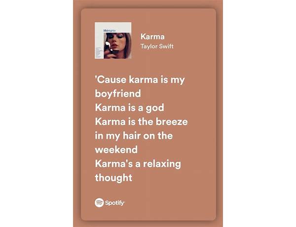 Karma en Lyrics [​pisceze]