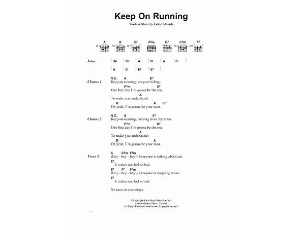 Keep On Running en Lyrics [The Living End]