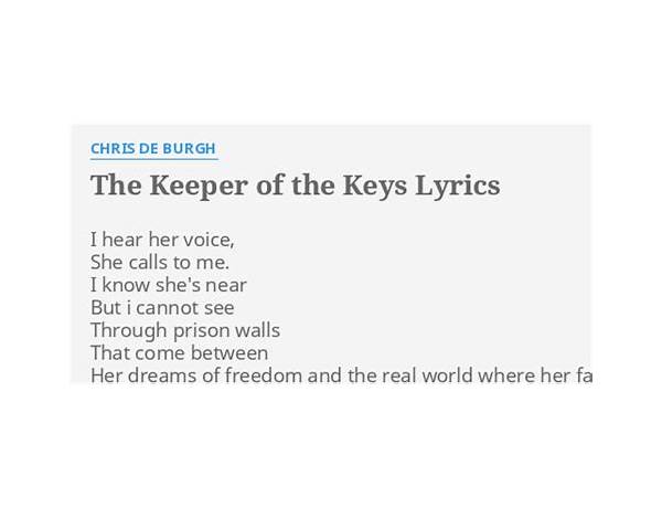 Keeper Of The Keys en Lyrics [H.P. Lovecraft band]