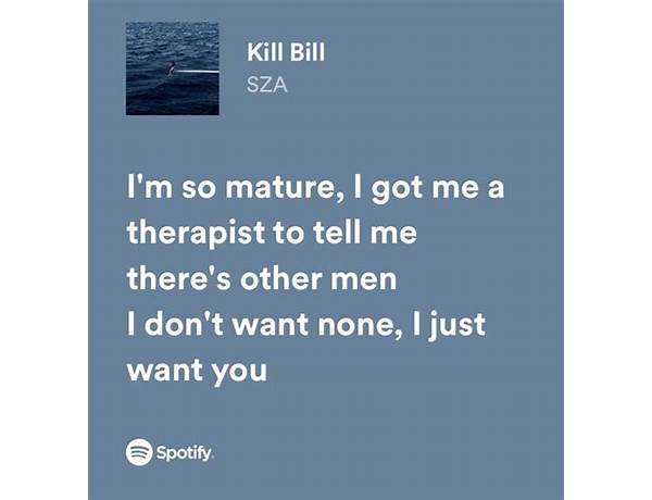 Kill Bill en Lyrics [Lex Lu]