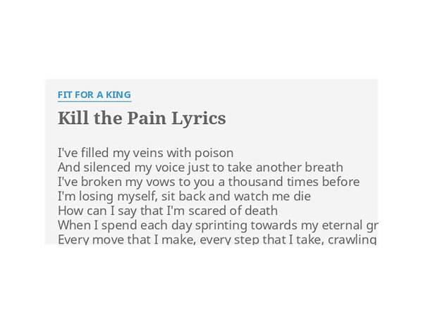 Kill The Pain en Lyrics [Sunshine Christo]