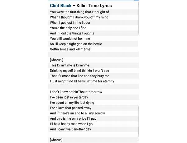 Killing Time en Lyrics [Sweet Savage]