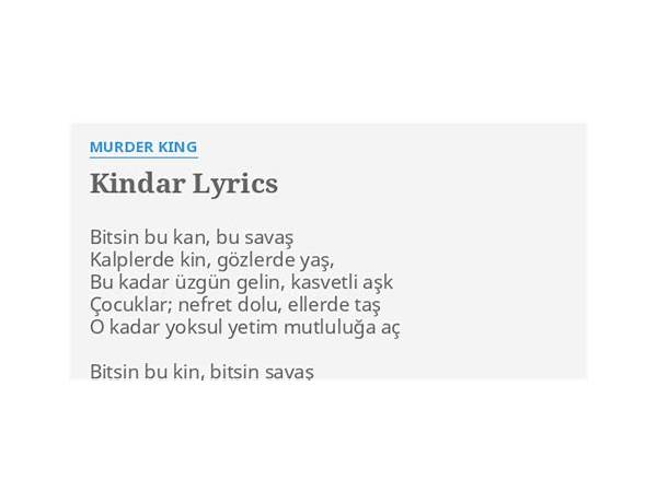 Kindar tr Lyrics [Bipol]