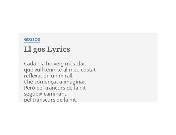 La Carta ca Lyrics [Gossos]