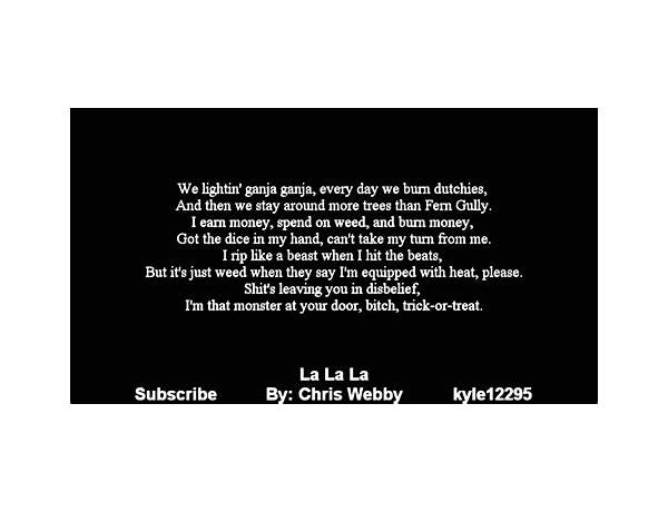 La La La it Lyrics [Andrea Mirò]