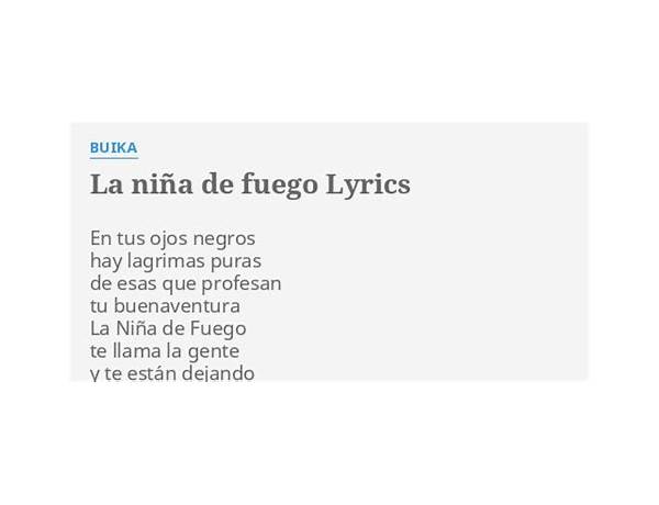 La Niña de Fuego es Lyrics [Buika]