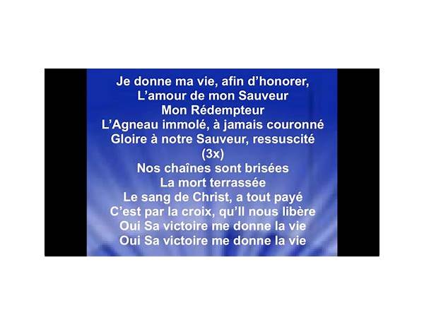 La Passion fr Lyrics [Hillsong En Français]