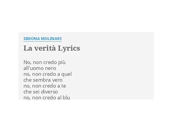 La verità it Lyrics [Diodato]