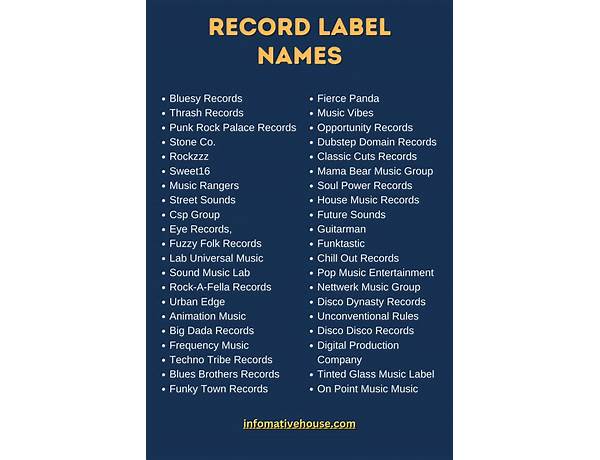 Label: SS Records, musical term