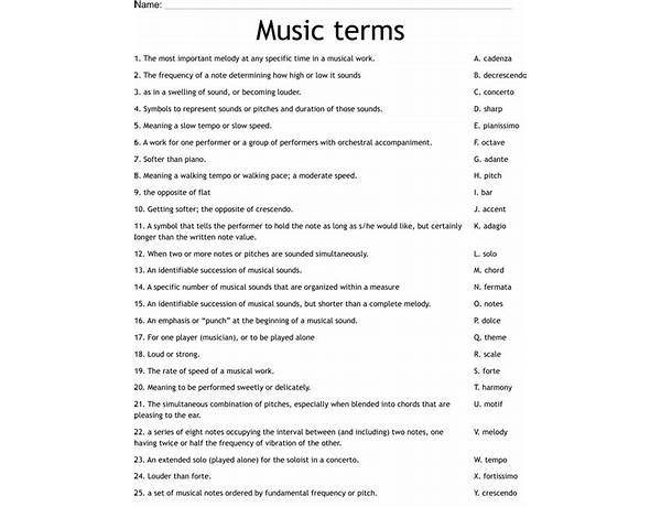 Label: Seek Music, musical term