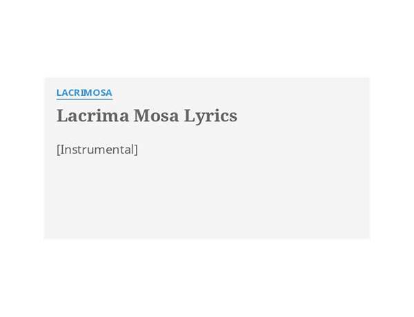 Lacrima it Lyrics [Luxeffer]