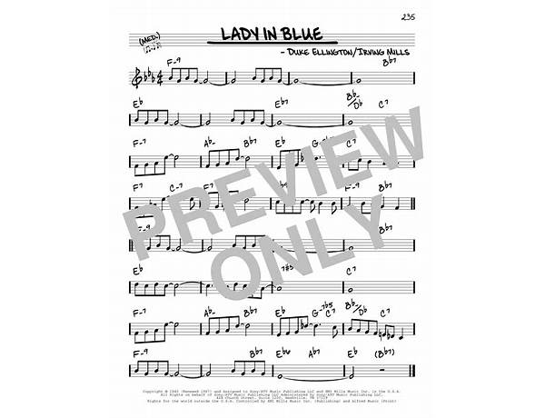 Lady In Blue en Lyrics [Lizzy McAlpine]