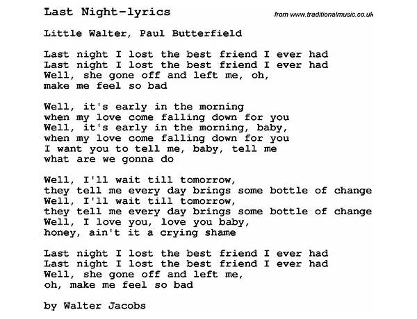 Last Night en Lyrics [Rafa]