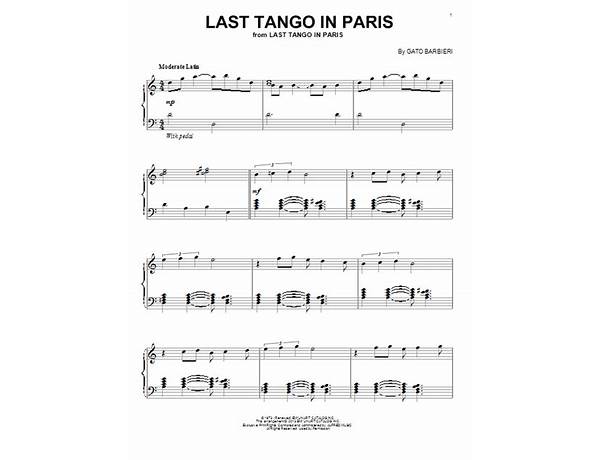 Last Tango In Paris en Lyrics [Wristmeetrazor]