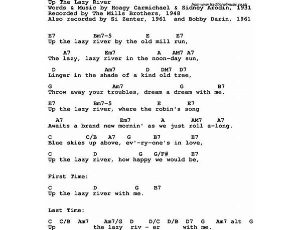 Lazy River en Lyrics [Kate Smith]