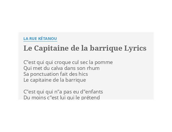 Le Captain en Lyrics [Mr. Yote]