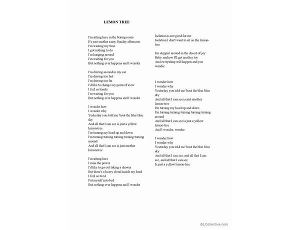 Lemons en Lyrics [A-Wax]