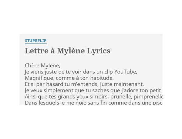 Lettre à Mylène fr Lyrics [Stupeflip]