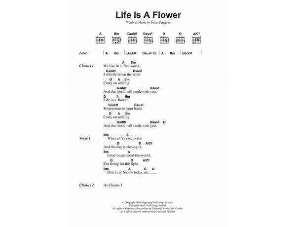 Life Is a Flower en Lyrics [Miriam Bryant]