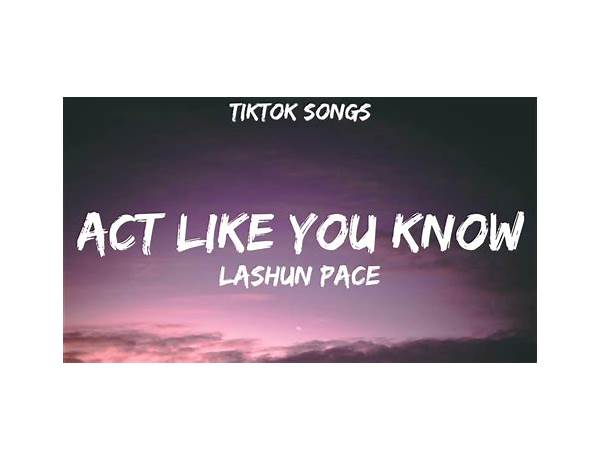 Like You Know en Lyrics [Film School]