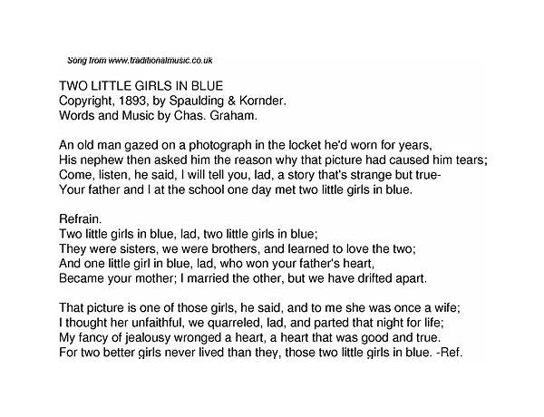 Little Girl Blue en Lyrics [Nina Simone]
