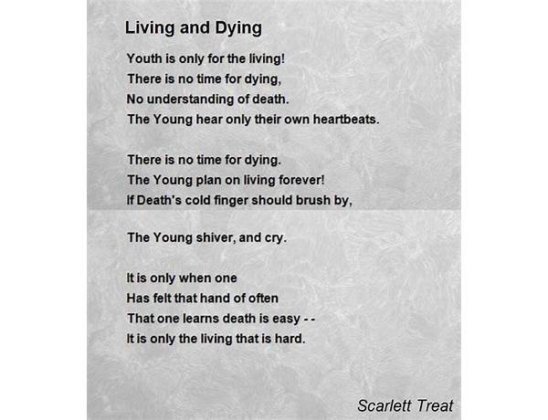 Living / Dying en Lyrics [SORBET]