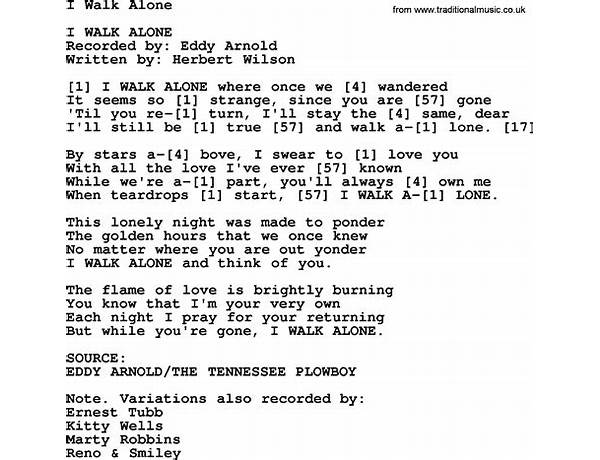 Lonely Walks en Lyrics [General Knowledge Band]