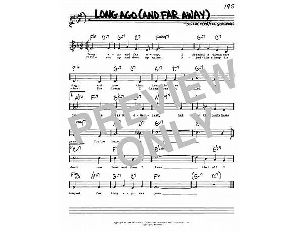 Long Ago And Far Away en Lyrics [Indigo Girls]