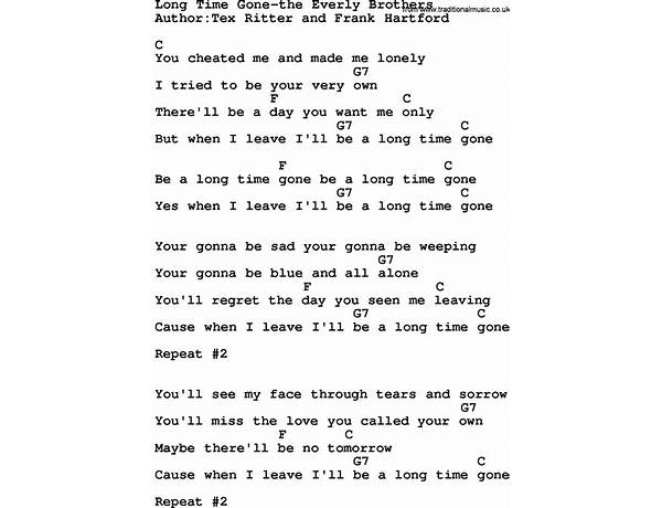 Long Time Gone en Lyrics [Girlyman]