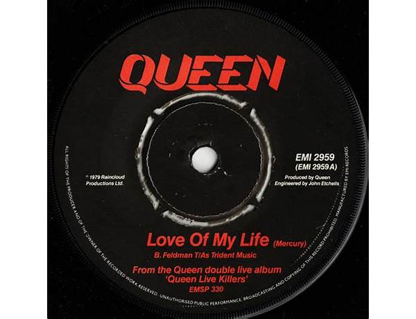 Love Of My Life Is A Cover Of: Love Of My Life By Queen, musical term