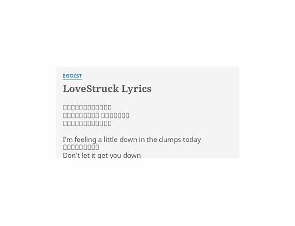 LoveStruck ja Lyrics [EGOIST]