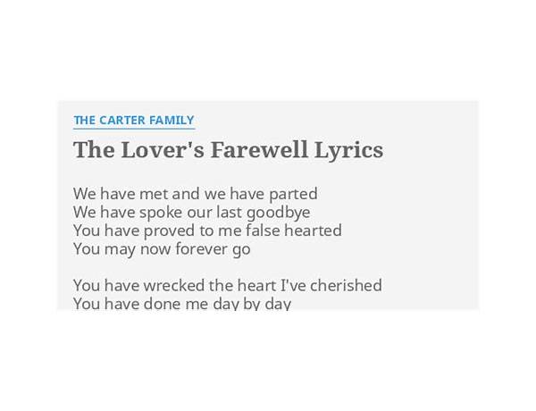 Lover\'s Farewell en Lyrics [The Carter Family]