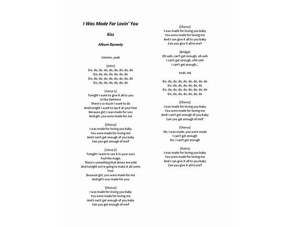 Made for You en Lyrics [Fast Romantics]