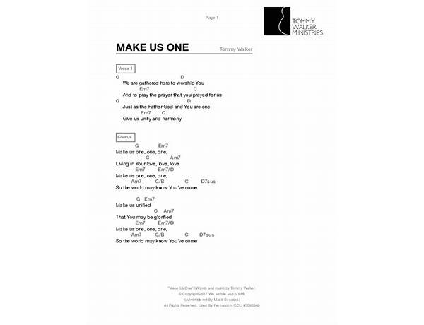 Make Us One en Lyrics [Gregorian]