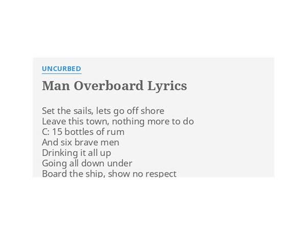 Man Overboard en Lyrics [Thornley]