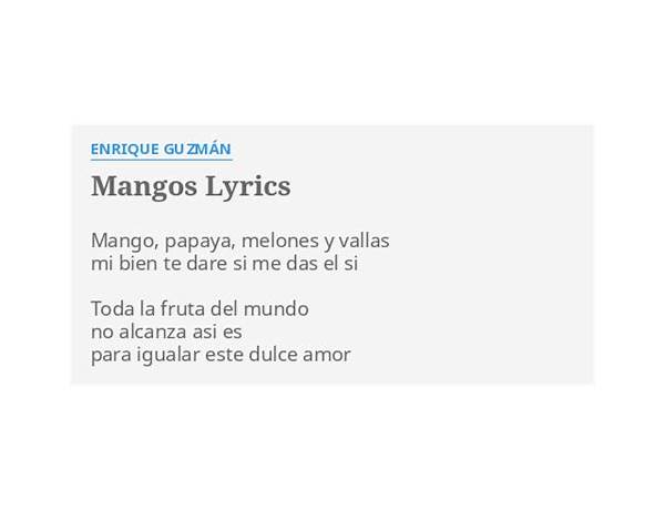 Mango en Lyrics [Yabe]