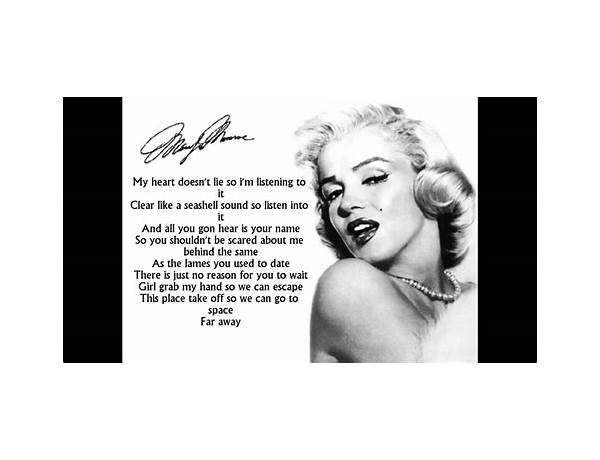 Marilyn Monroe en Lyrics [Wave Williams]