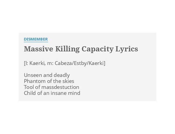 Massive Chilling Capacity en Lyrics [Smash Potater]