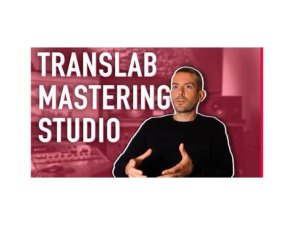 Masterisé au: Studio Translab, musical term
