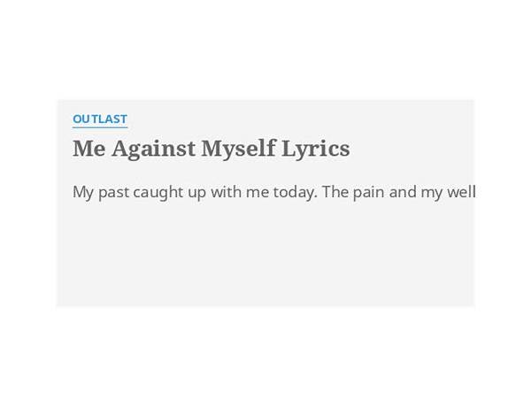 Me Against Myself en Lyrics [Kamaiyah]