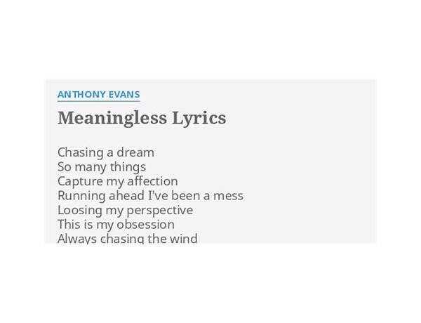 Me Meaningless en Lyrics [Harborer]