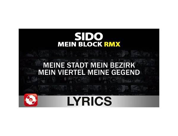 Mein Block de Lyrics [Sido]