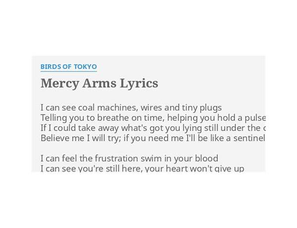 Mercy Arms en Lyrics [Birds of Tokyo]