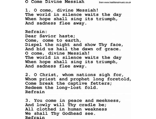 Messiah en Lyrics [The Away Days]