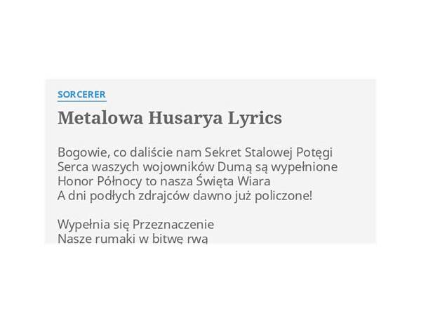 Metalowa Husarya pl Lyrics [Sorcerer]